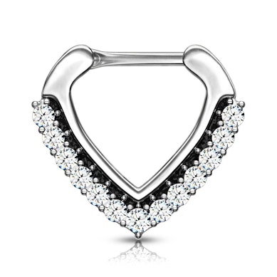 Piercing pour le septum en forme de V