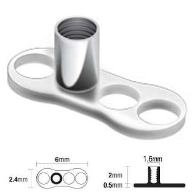 Base dermal anchor en titane