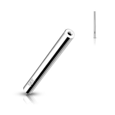 Barre push-in sans filetage en or 14 carats