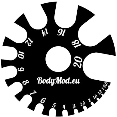 Outil de mesure pour bijoux de piercing