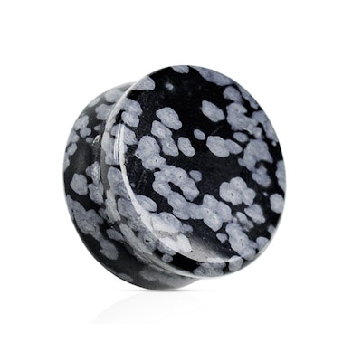 Plug obsidien flocon de neige