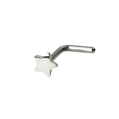 Stud de nez en titane avec une étoile