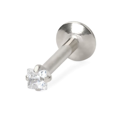 Labret avec une pierre carrée
