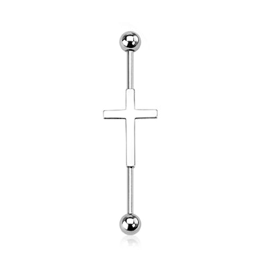 Piercing industriel avec une croix