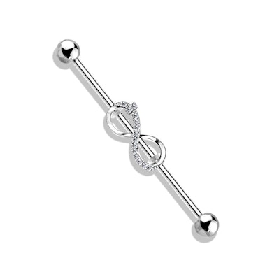Tige barbell industrielle avec le signe infini