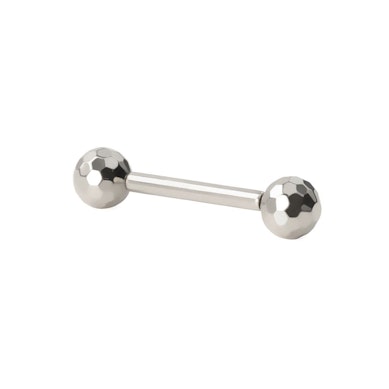 Barbell push-in en titane avec boules disco