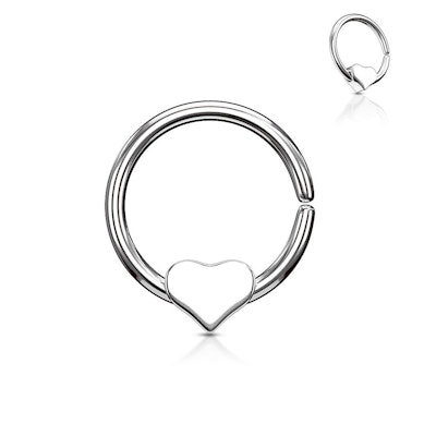 Anneau avec un coeur amovible