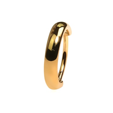 Anneau segment huggie en titane