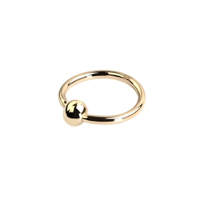 Anneau captif en or 14 carats