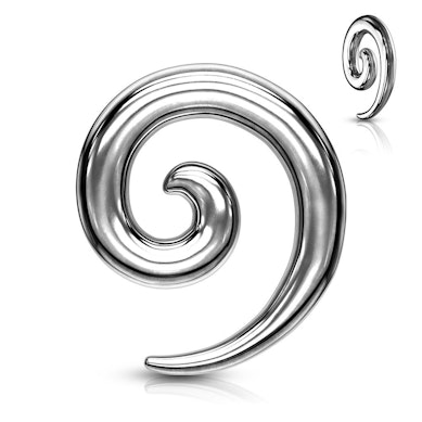 Taper en forme de spirale en acier chirurgical