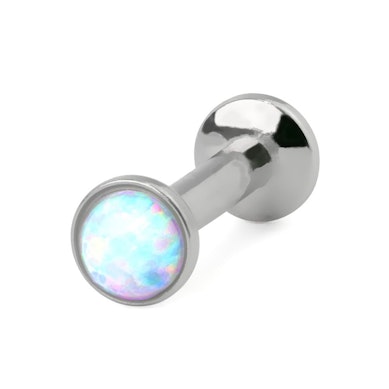 Labret push-in avec une opale