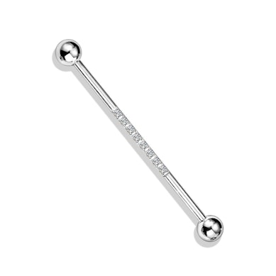 Piercing pour le téton avec ligne de pierres