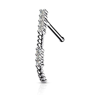 Crawler pour le nez orné de pierres disponible en 3 couleurs