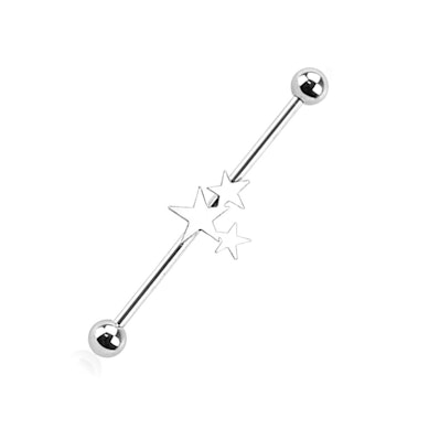Tige barbell avec trois étoiles