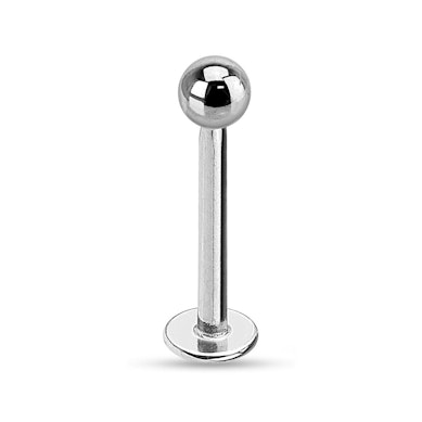 Labret en titane avec filetage interne