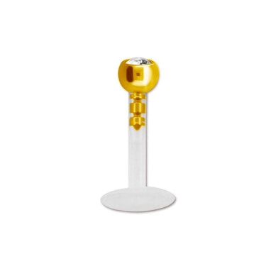 Labret en PTFE avec pierre colorée
