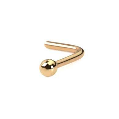 Piercing pour le nez en or 14K avec une jolie boule
