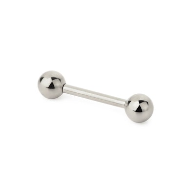 Tige barbell droite en titane avec filetage interne