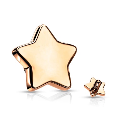 Dermal étoile charm supérieure en plusieurs couleurs.