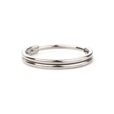 Anneau segment avec design double anneau