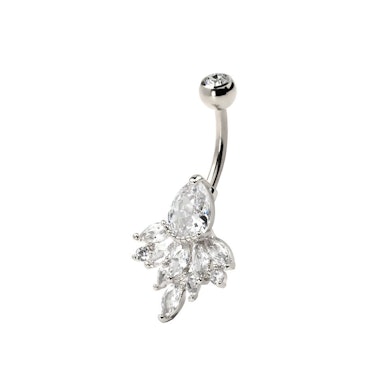 Piercing pour le nombril avec pendentif en pierre