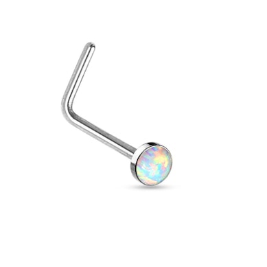 Piercing pour le nez avec pierre opale
