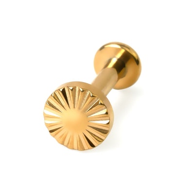 Labret en titane avec design en forme de diamant