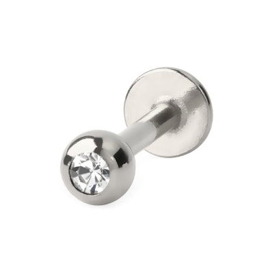 Labret avec une pierre sertie