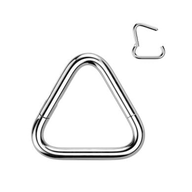 Anneau segment en titane et forme de triangle