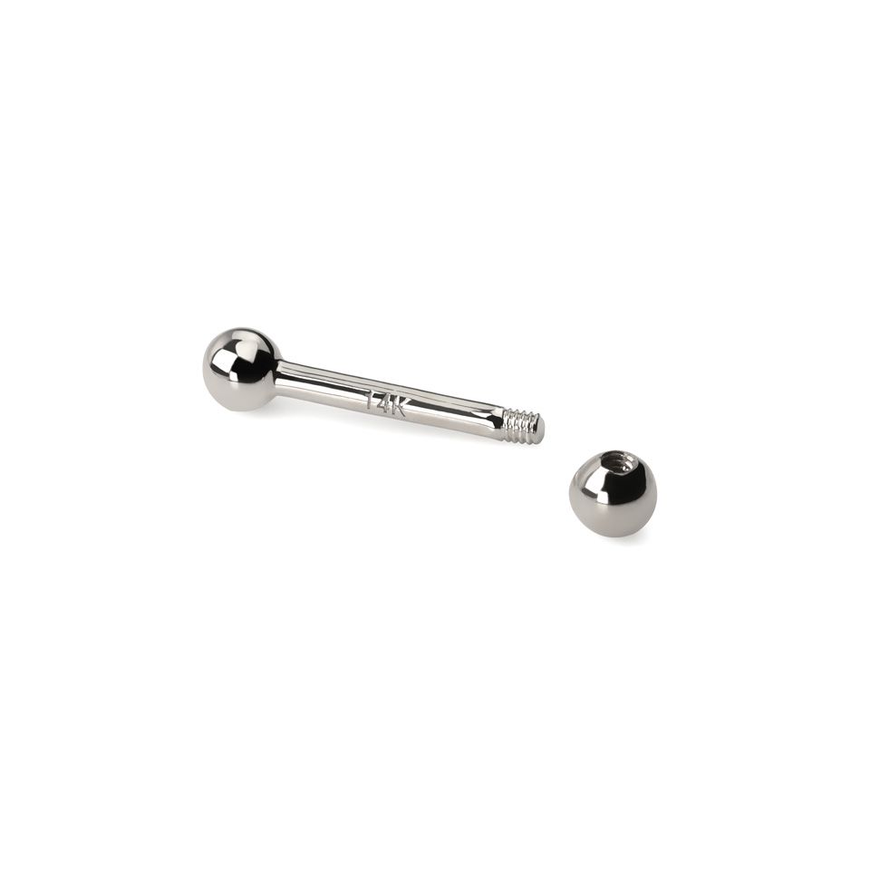 Tige droite en or 14 carats