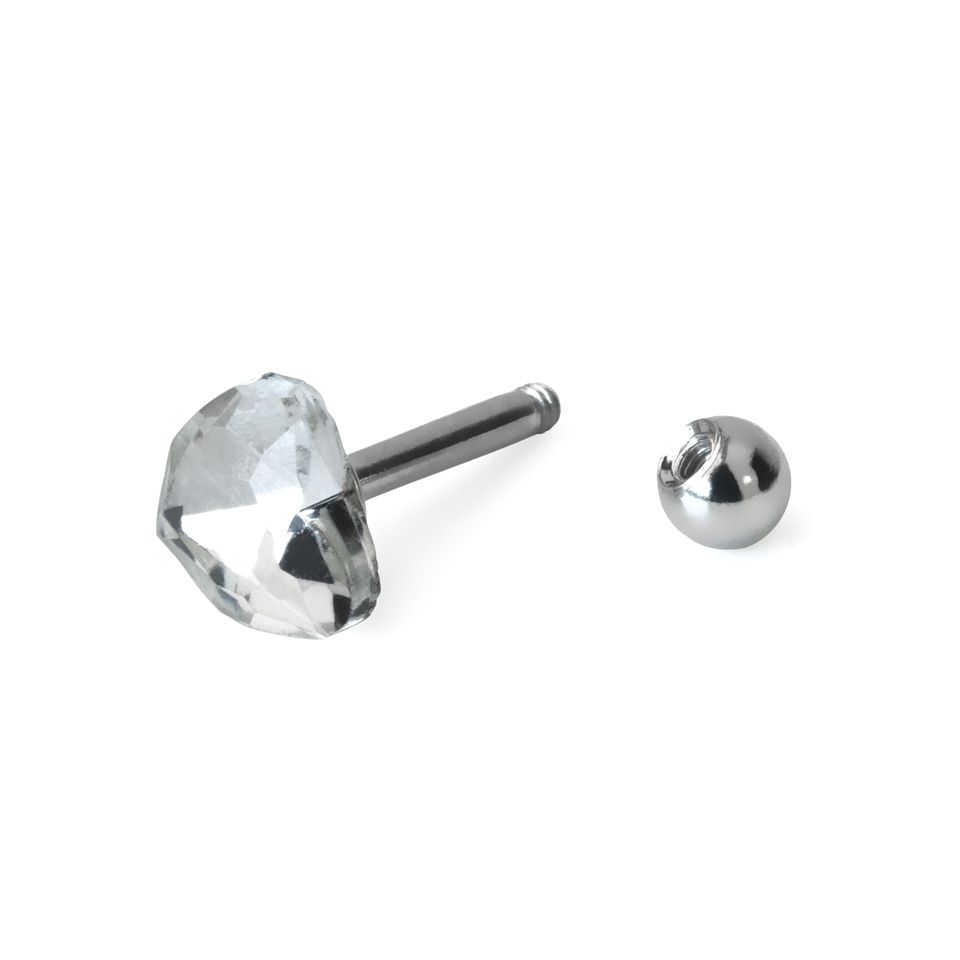 Piercing pour l'oreille avec différents motifs et couleurs