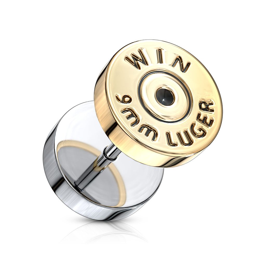 Faux plug avec arrière d'une balle de pistolet
