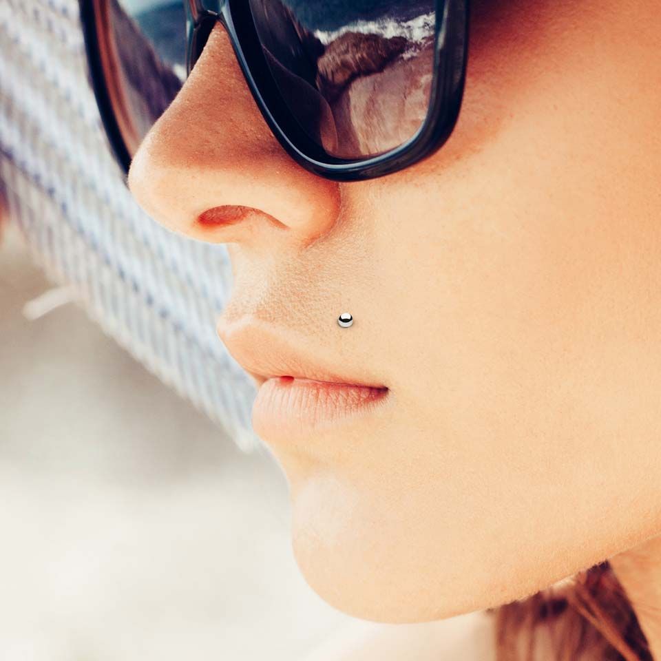 Labret en or 14 carats