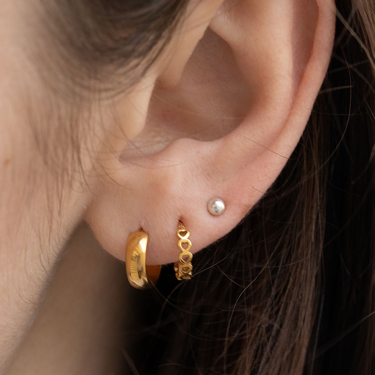 Labret perle en acrylique avec couleur au choix