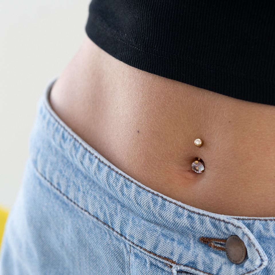 Piercing pour le nombril en acier chirurgical