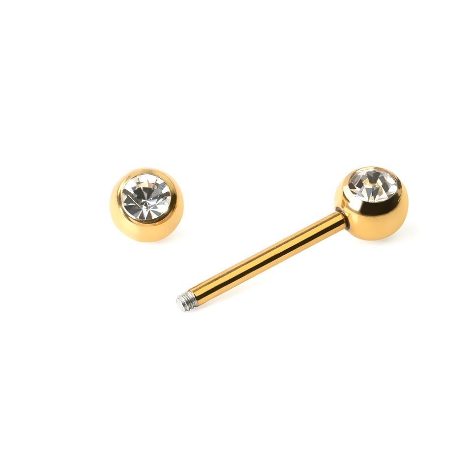 Piercing pour le téton avec pierres