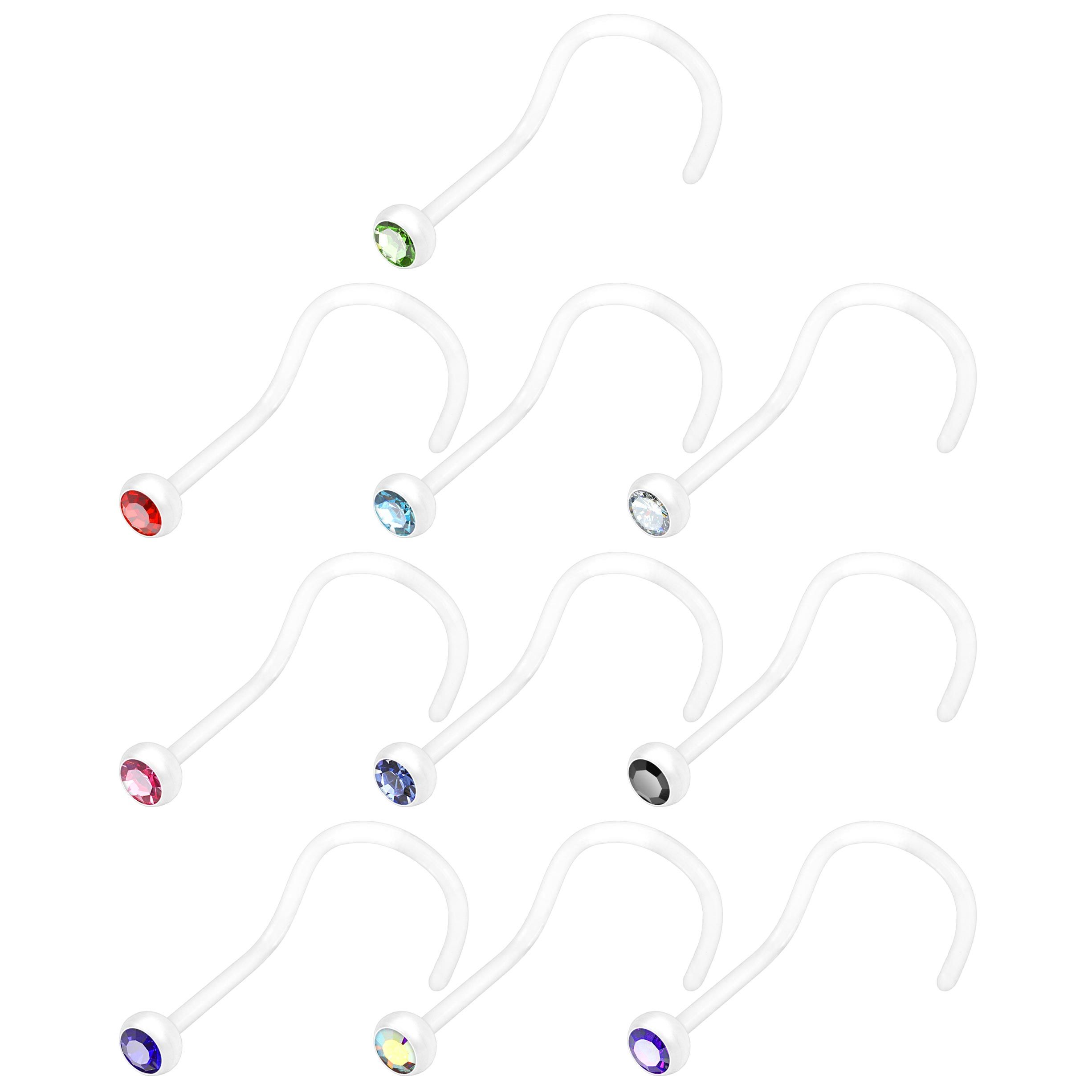 Vis pour le nez en PTFE en plusieurs couleurs