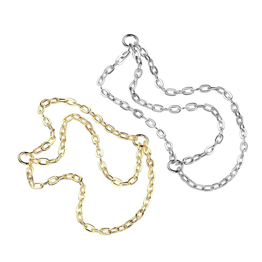 Triple chaîne en titane pour relier des bijoux