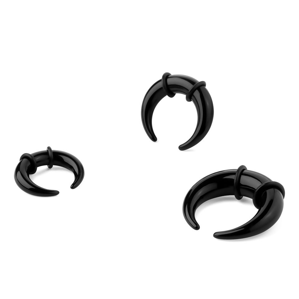 Taper en acrylique en forme de c