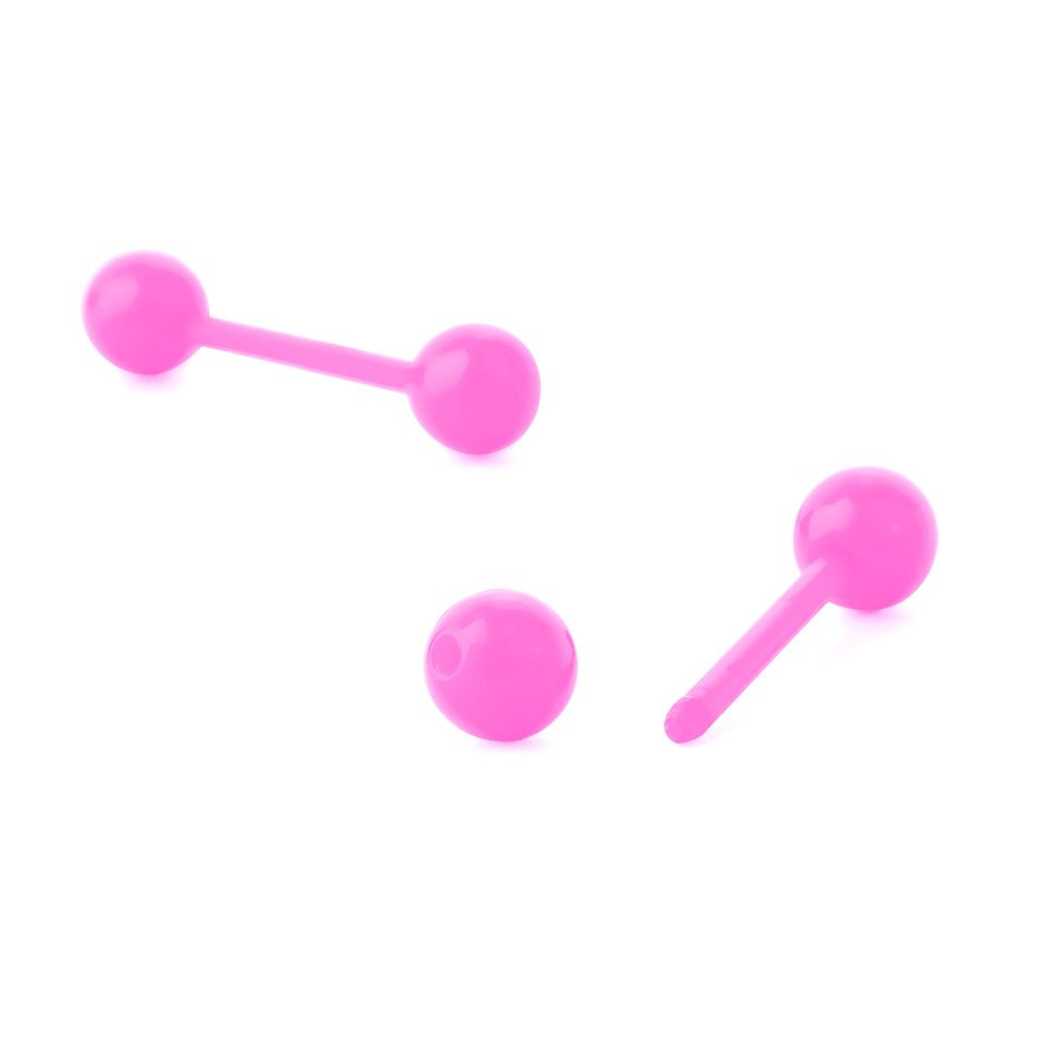 Piercing pour la langue en PTFE et couleur au choix