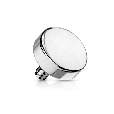 Boule plate pour tige avec filetage interne