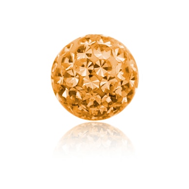Boule pour piercing avec de nombreuses pierres