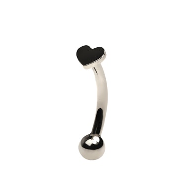 Tige courbée en titane avec un cœur