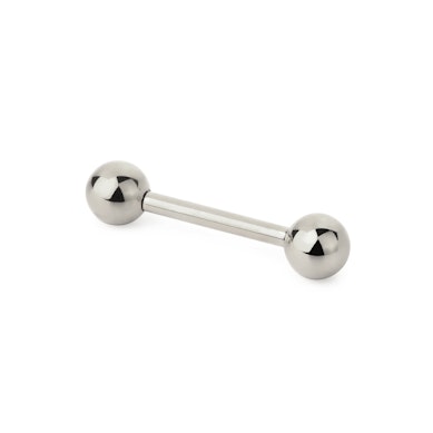 Tige barbell droite en titane avec filetage interne