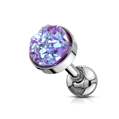 Piercing pour l'oreille avec des pierres