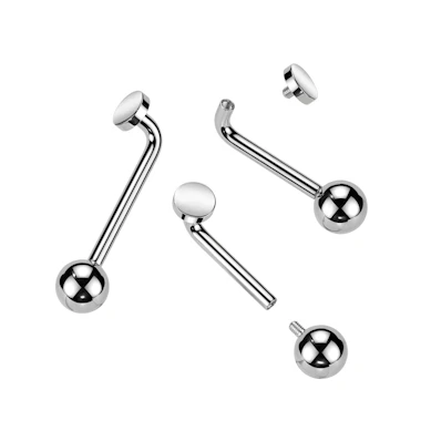 Barbell en titane pour le piercing Christina