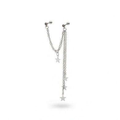 Piercing tragus ou piercing hélix avec des étoiles