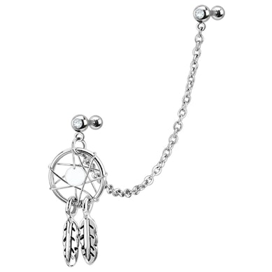 Piercing pour le tragus et l'hélix attrape-rêve