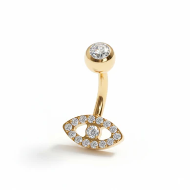 Barbell en titane pour le nombril et mauvais œil