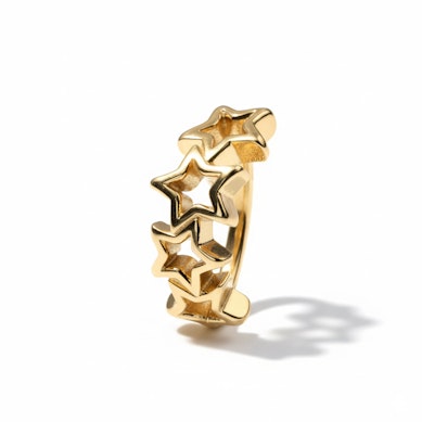 Clicker pour le nombril orné d'étoiles